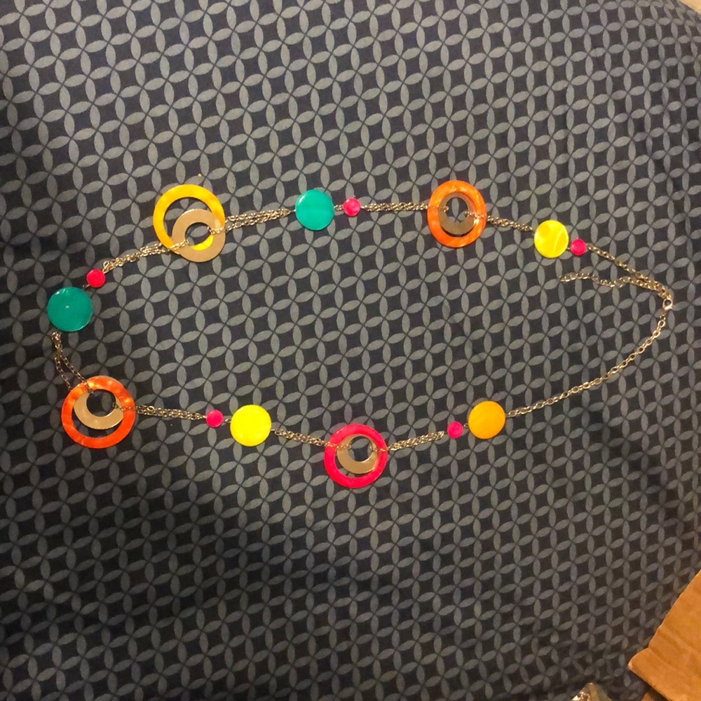 Neon color necklace